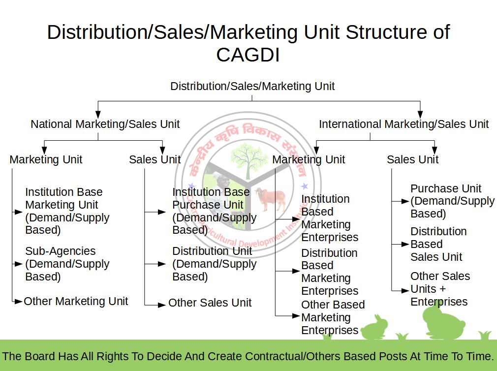Distribution/Sales/Marketing Unit Structure of CAGDI